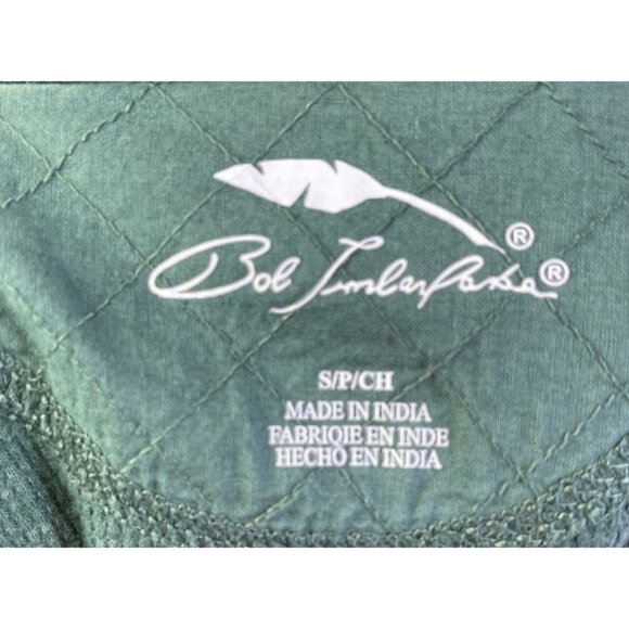 Bob Timberlake Long Sleeve Ribbed Top  Small Green - Picture 5 of 5